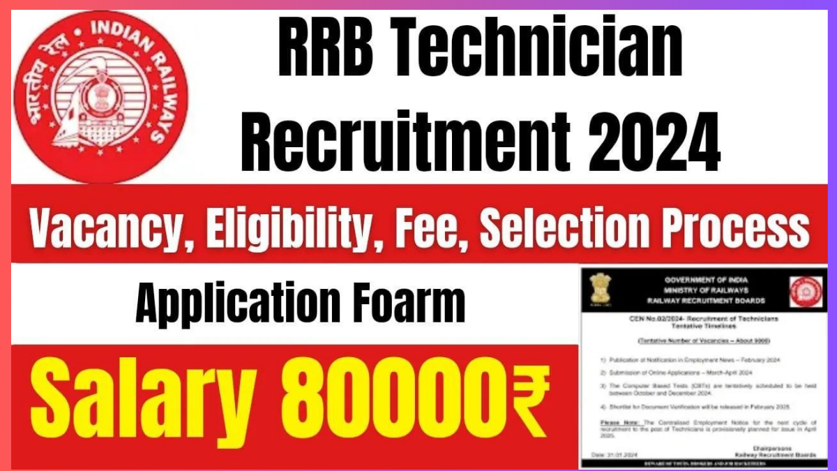 RRB Recruitment 2024: सुनहरा मौका जल्द शुरू हो रही 7 हजार से ज्यादा रेलवे पदों की भर्ती – जानें सभी विवरण !